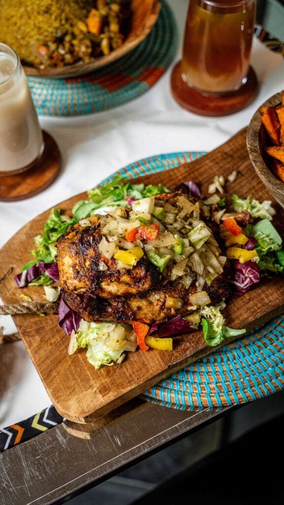 grillade poulet poivron